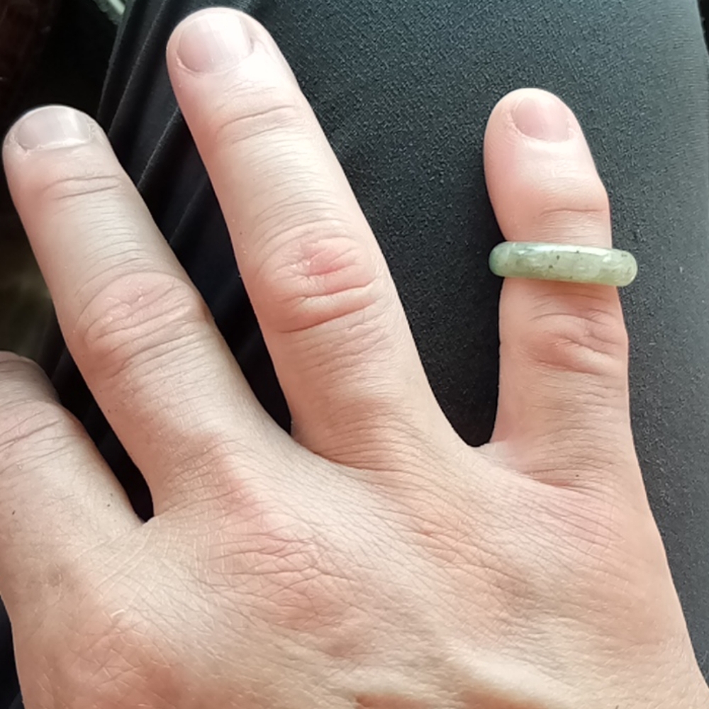 Jade ring ⭕ Good luck.. Jade bring good luck 💥🎇